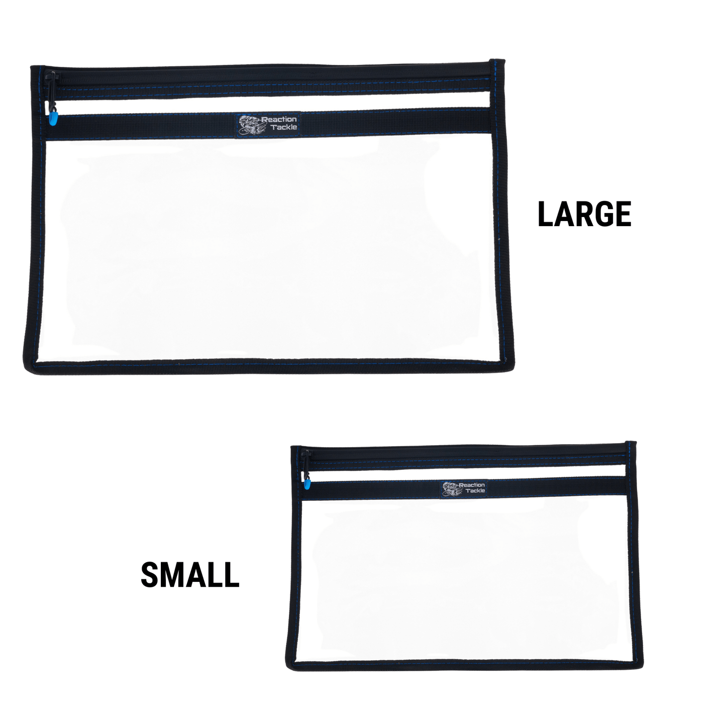 Reaction Tackle Clear Storage Bag Tackle Pak - Water - Resistant Plastic Storage - Angler's Pro Tackle & Outdoors