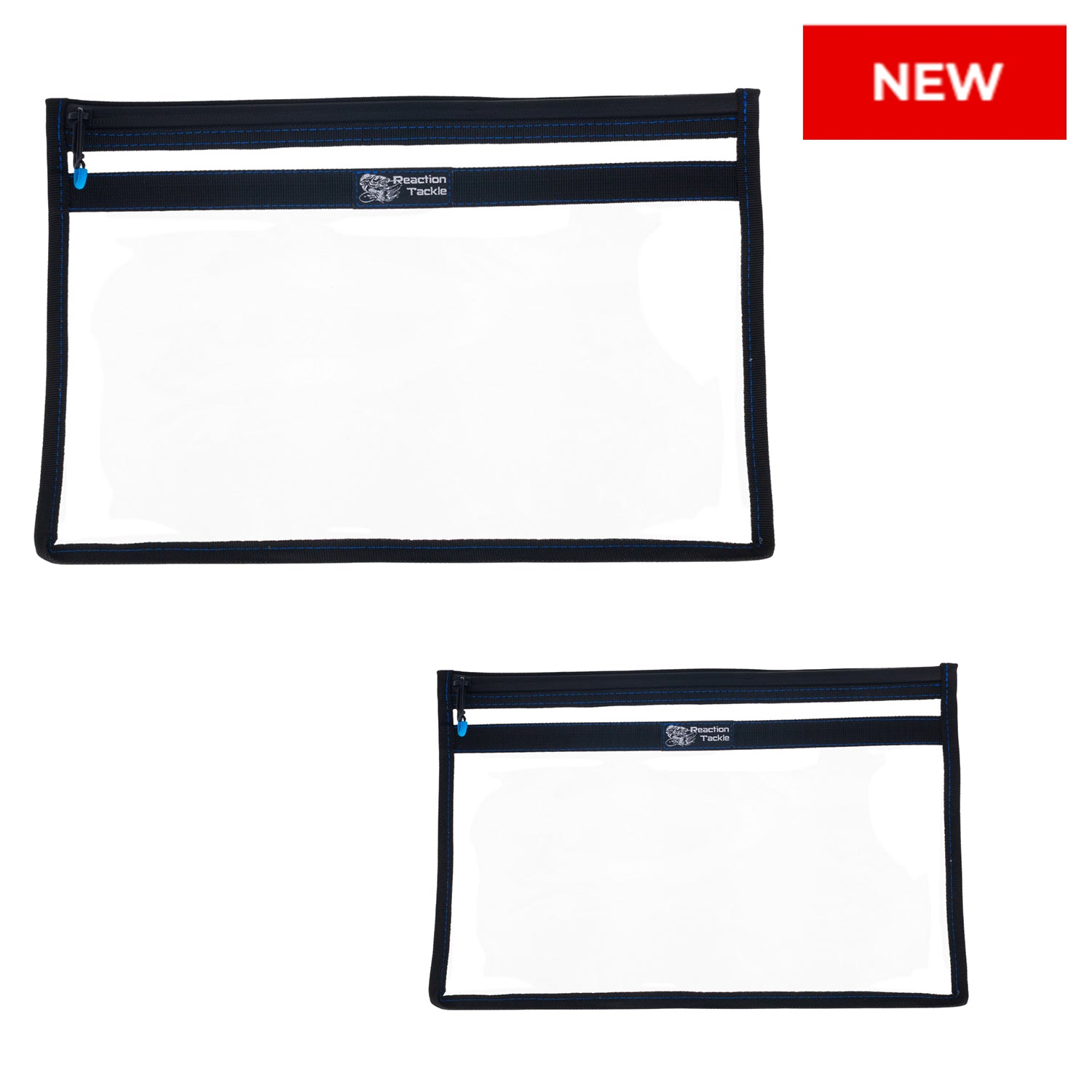 Reaction Tackle Clear Storage Bag Tackle Pak - Water - Resistant Plastic Storage - Angler's Pro Tackle & Outdoors