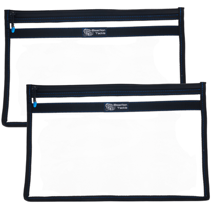 Reaction Tackle Clear Storage Bag Tackle Pak - Water - Resistant Plastic Storage - Angler's Pro Tackle & Outdoors