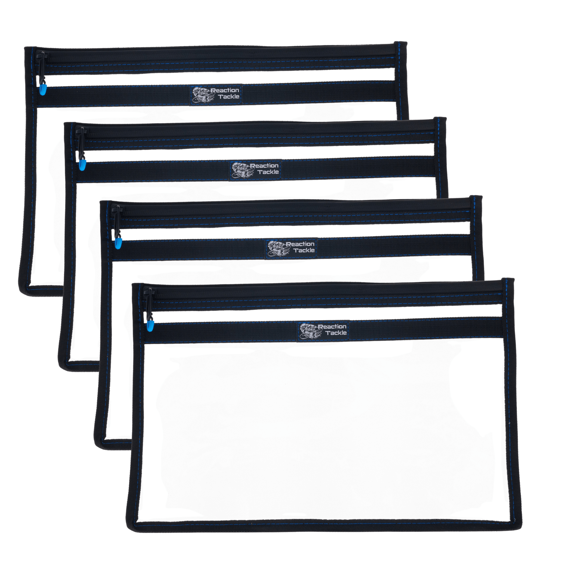 Reaction Tackle Clear Storage Bag Tackle Pak - Water - Resistant Plastic Storage - Angler's Pro Tackle & Outdoors