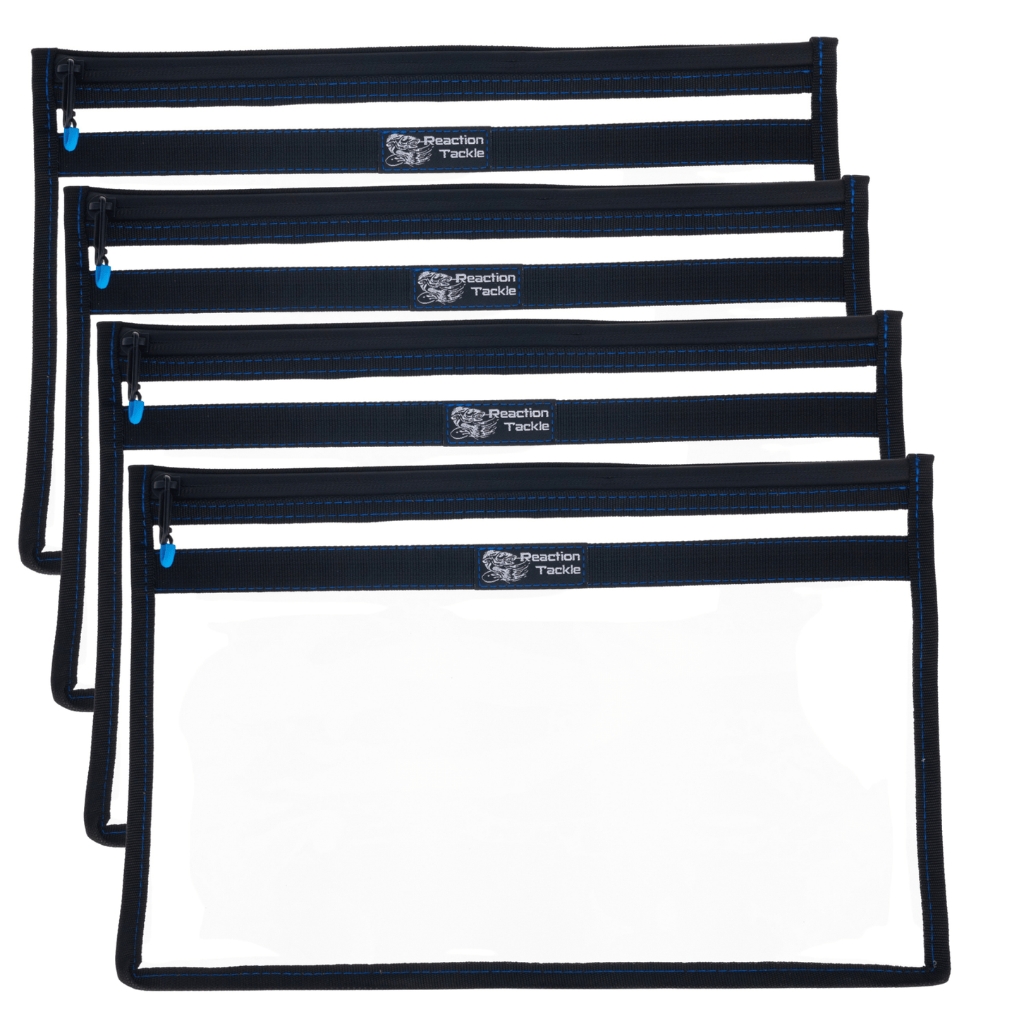 Reaction Tackle Clear Storage Bag Tackle Pak - Water - Resistant Plastic Storage - Angler's Pro Tackle & Outdoors