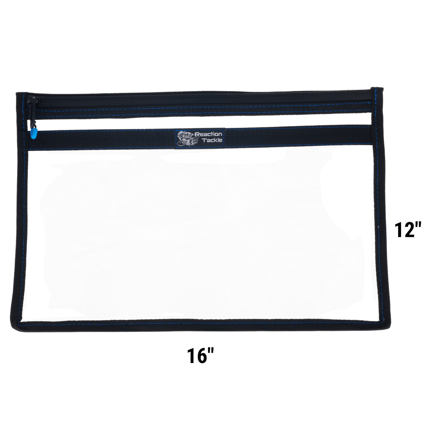 Reaction Tackle Clear Storage Bag Tackle Pak - Water - Resistant Plastic Storage - Angler's Pro Tackle & Outdoors