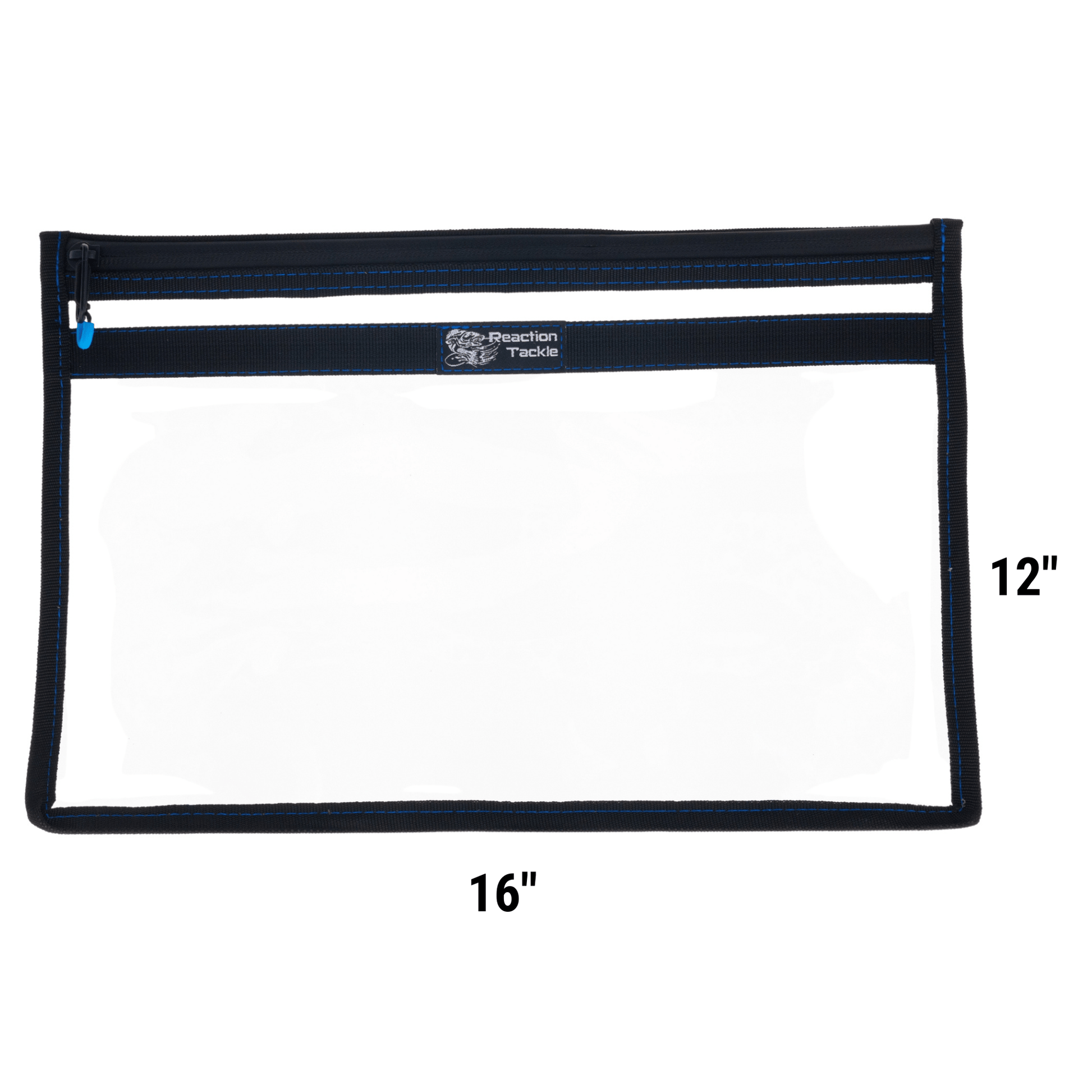 Reaction Tackle Clear Storage Bag Tackle Pak - Water - Resistant Plastic Storage - Angler's Pro Tackle & Outdoors