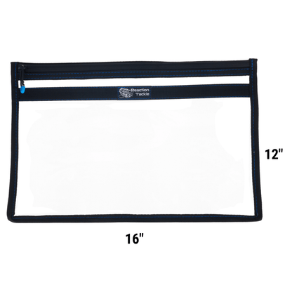 Reaction Tackle Clear Storage Bag Tackle Pak - Water - Resistant Plastic Storage - Angler's Pro Tackle & Outdoors