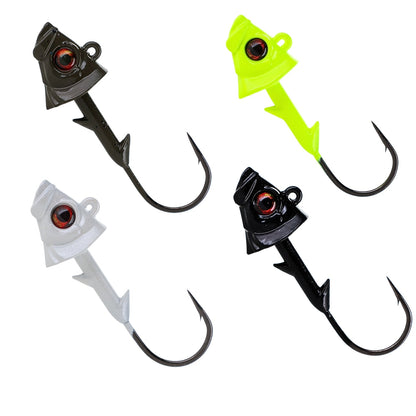 Reaction Tackle Fish Head Jigs - 5 - PACK - Angler's Pro Tackle & Outdoors