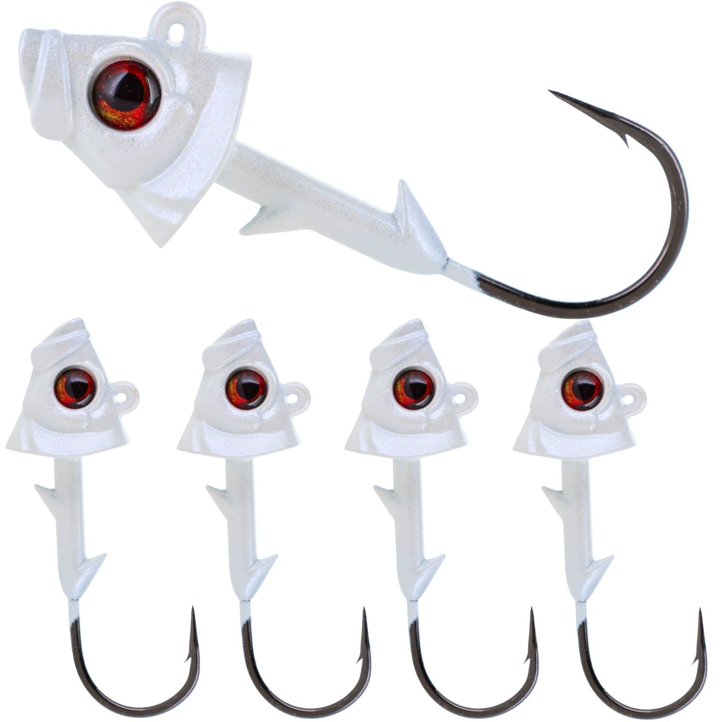 Reaction Tackle Fish Head Jigs - 5 - PACK - Angler's Pro Tackle & Outdoors