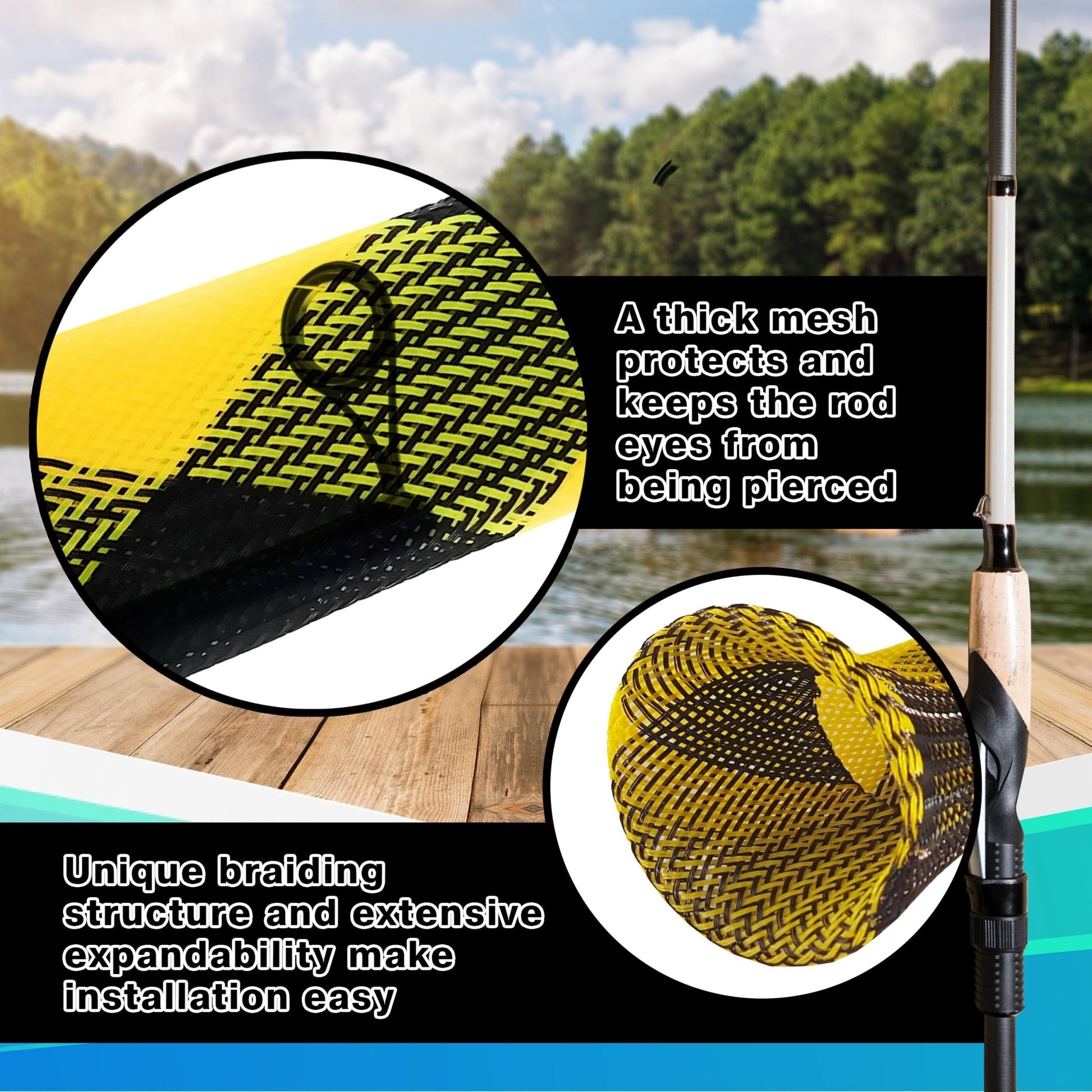 Reaction Tackle Fishing Rod Cover (2 - PACK) - Angler's Pro Tackle & Outdoors