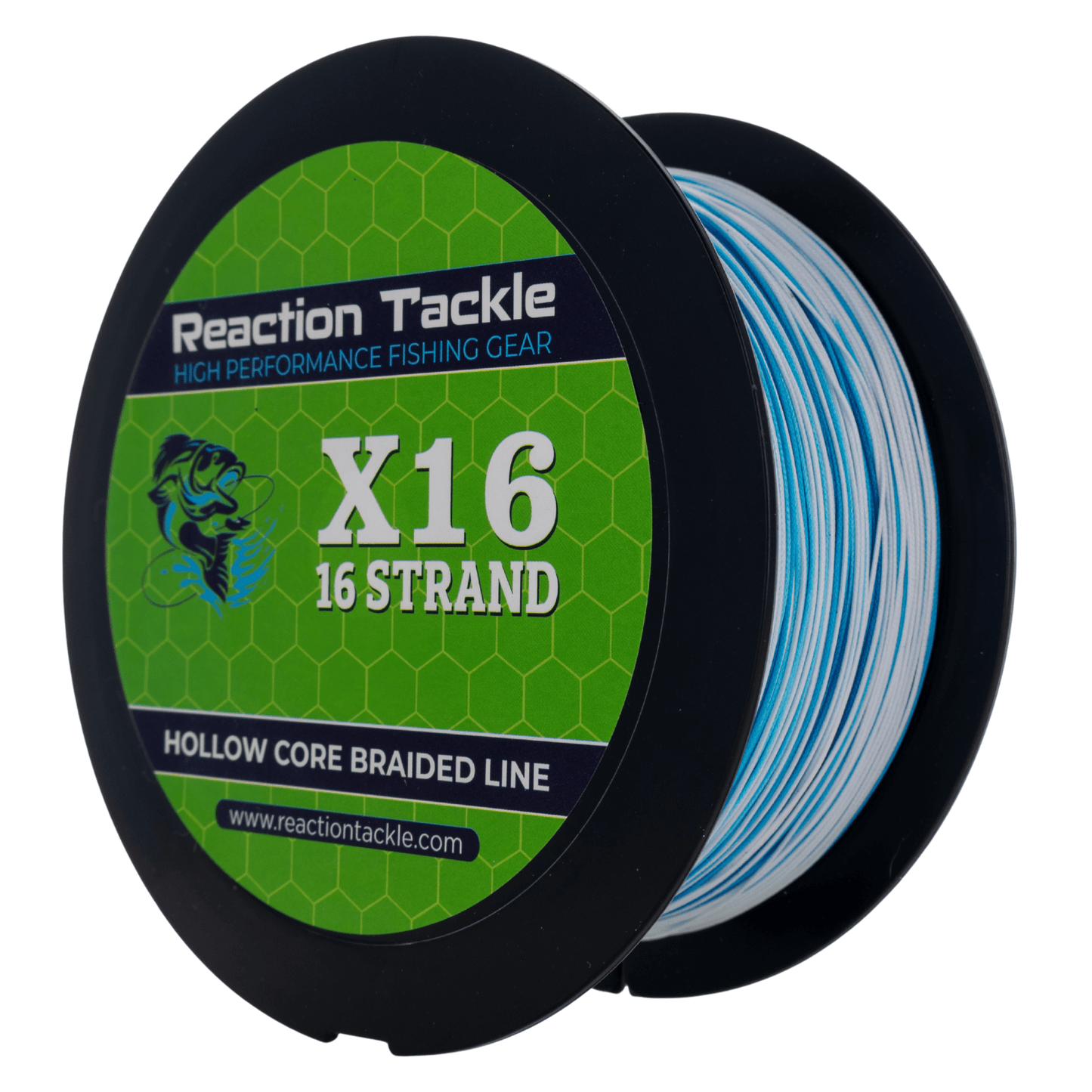 Reaction Tackle Hollow Core - 16 Strand Braided Fishing Line - Angler's Pro Tackle & Outdoors