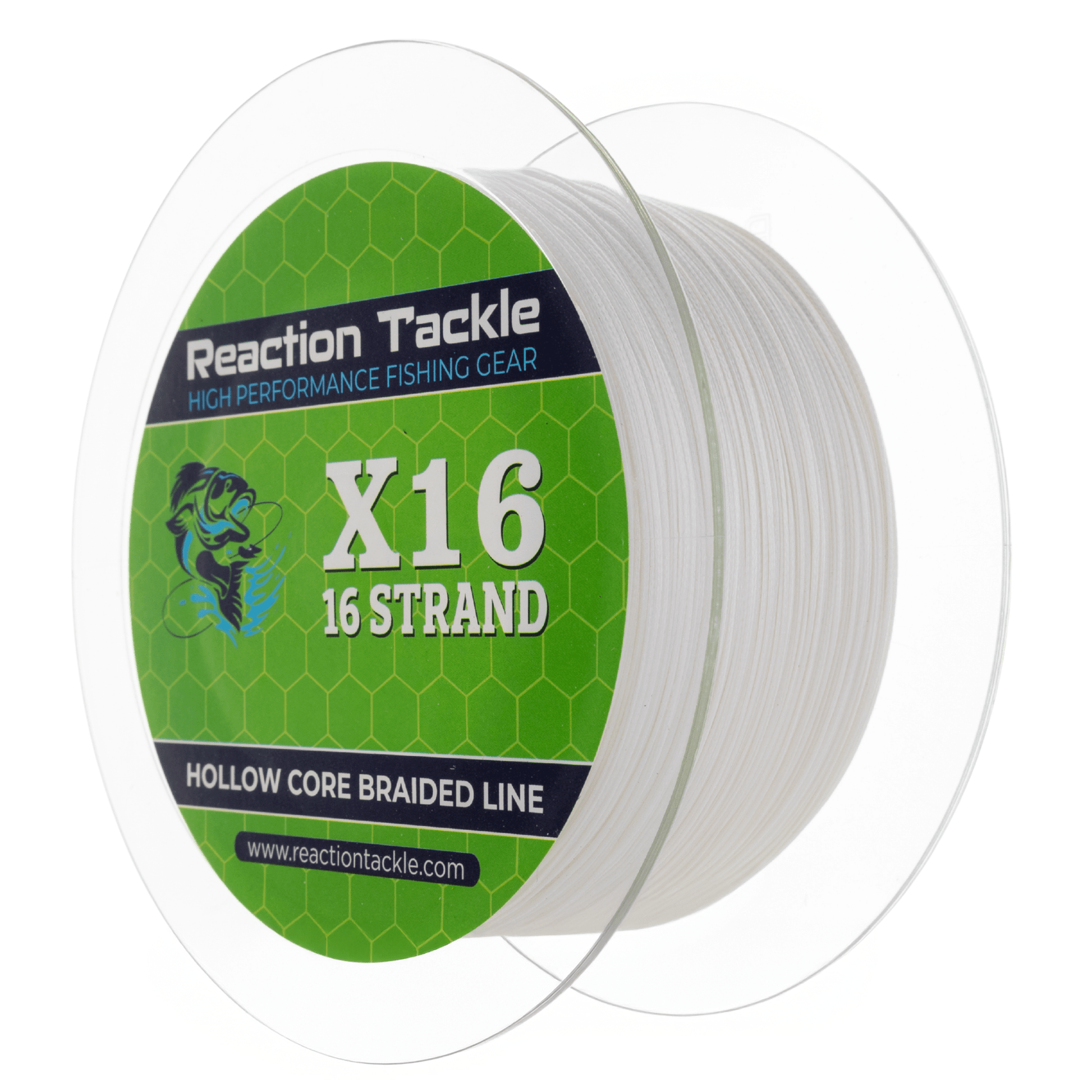 Reaction Tackle Hollow Core - 16 Strand Braided Fishing Line - Angler's Pro Tackle & Outdoors