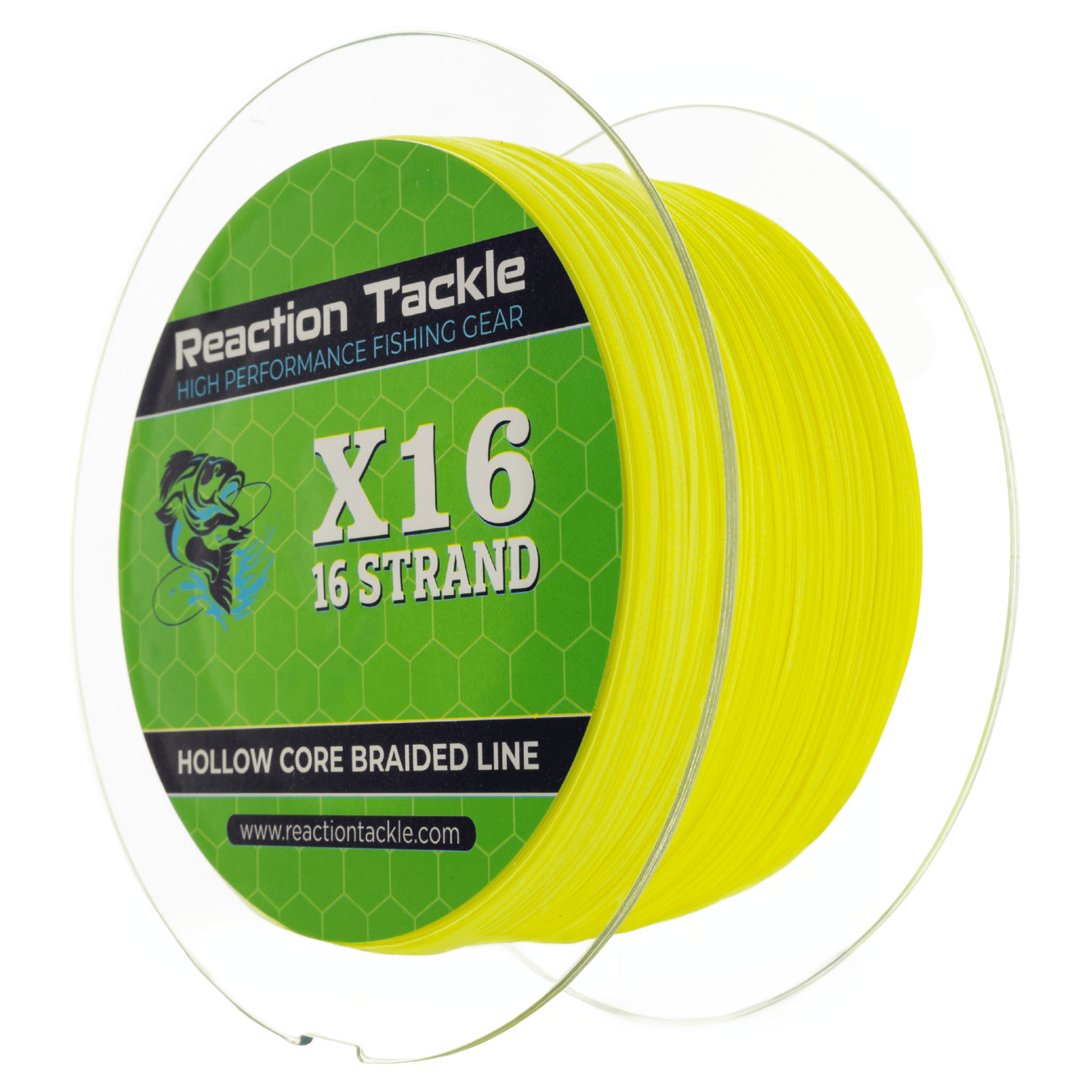 Reaction Tackle Hollow Core - 16 Strand Braided Fishing Line - Angler's Pro Tackle & Outdoors