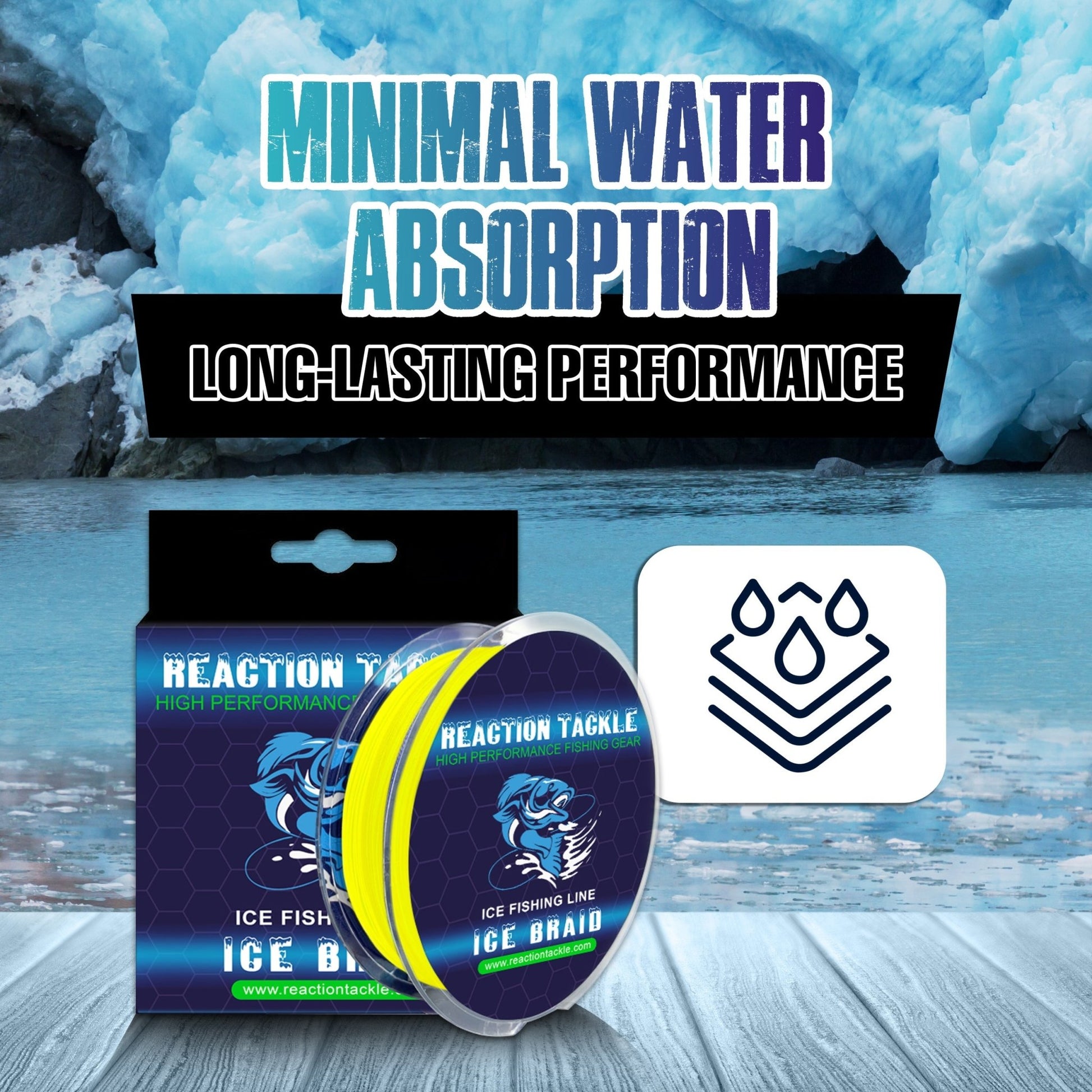 Reaction Tackle Ice Fishing Braided line - 8 Strand - Angler's Pro Tackle & Outdoors