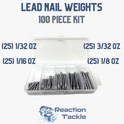 Reaction Tackle Lead Nail Weights/Insert Sinkers - Angler's Pro Tackle & Outdoors