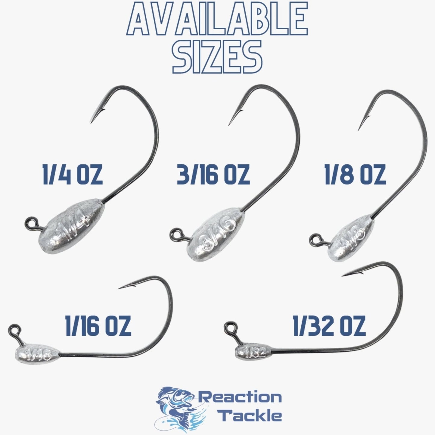 Reaction Tackle Lead Tube Jig Heads - 10 - Pack - Angler's Pro Tackle & Outdoors