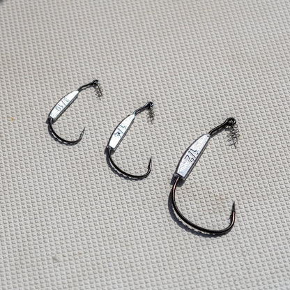 Reaction Tackle Lead Weighted Swimbait Hooks (10 - PACK) - Angler's Pro Tackle & Outdoors