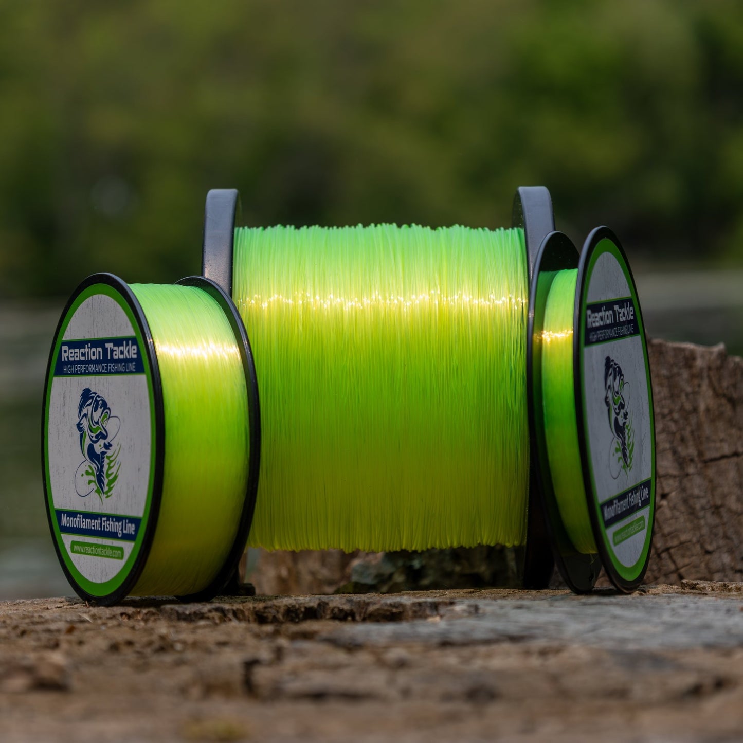 Reaction Tackle Nylon Monofilament Fishing Line - 1 Pound Jumbo Spools - Angler's Pro Tackle & Outdoors