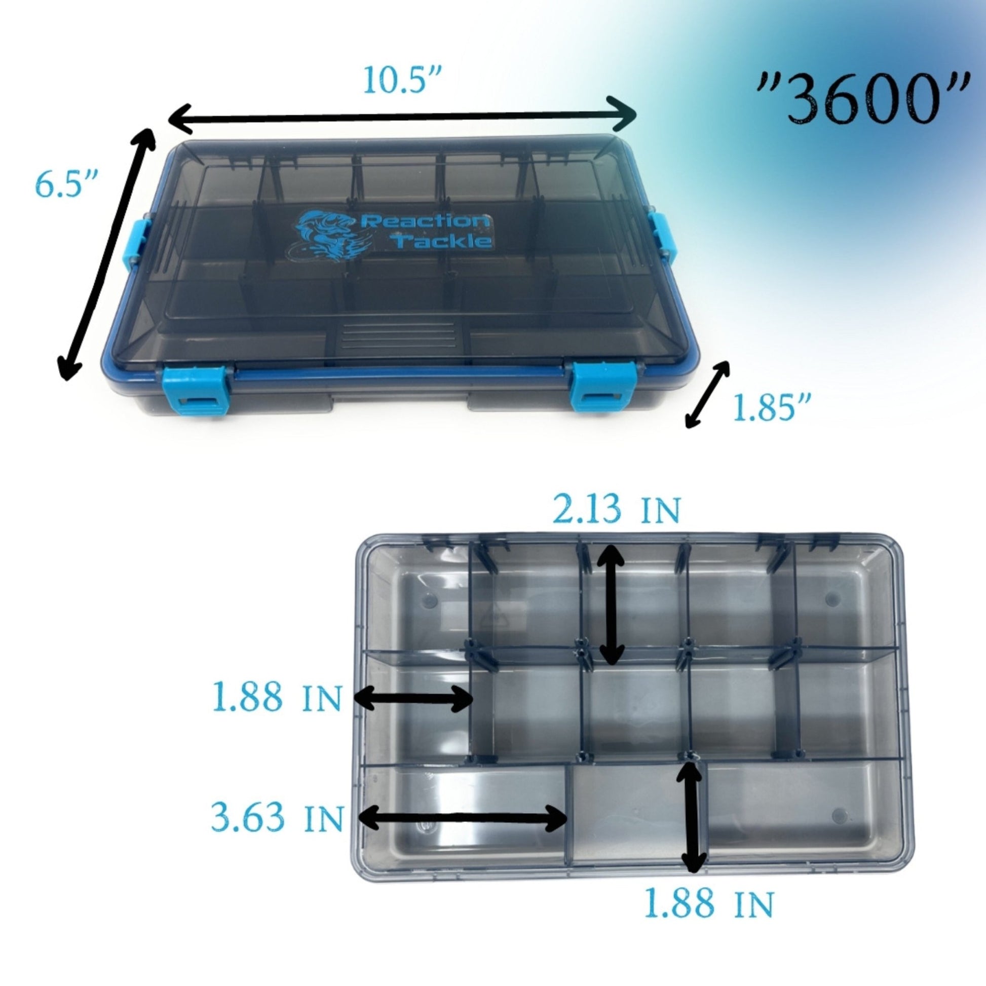 Reaction Tackle Plastic storage Tackle Box Trays: 2 - Pk or 4 - Pk - Angler's Pro Tackle & Outdoors