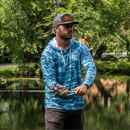 Reaction Tackle SPF UPF 50+ Long Sleeve Hooded Fishing Shirt - Angler's Pro Tackle & Outdoors