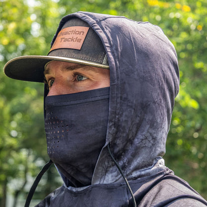 Reaction Tackle SPF UPF 50+ Long Sleeve/Hood/Gaiter Fishing Shirt - Angler's Pro Tackle & Outdoors