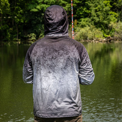 Reaction Tackle SPF UPF 50+ Long Sleeve/Hood/Gaiter Fishing Shirt - Angler's Pro Tackle & Outdoors