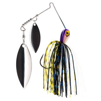 Reaction Tackle Spinnerbaits – 3 - Pack, Double Willow, Ideal for Bass, Pike, and More! - Angler's Pro Tackle & Outdoors