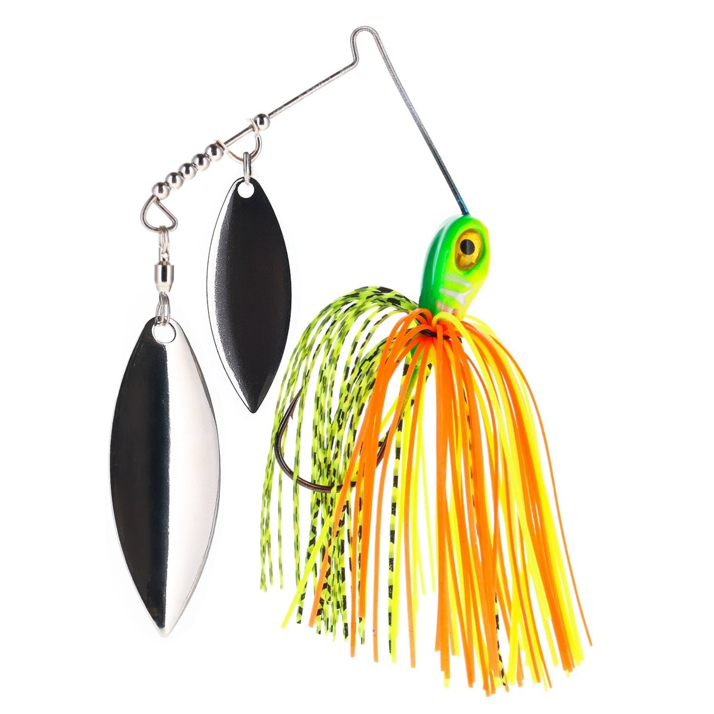 Reaction Tackle Spinnerbaits – 3 - Pack, Double Willow, Ideal for Bass, Pike, and More! - Angler's Pro Tackle & Outdoors