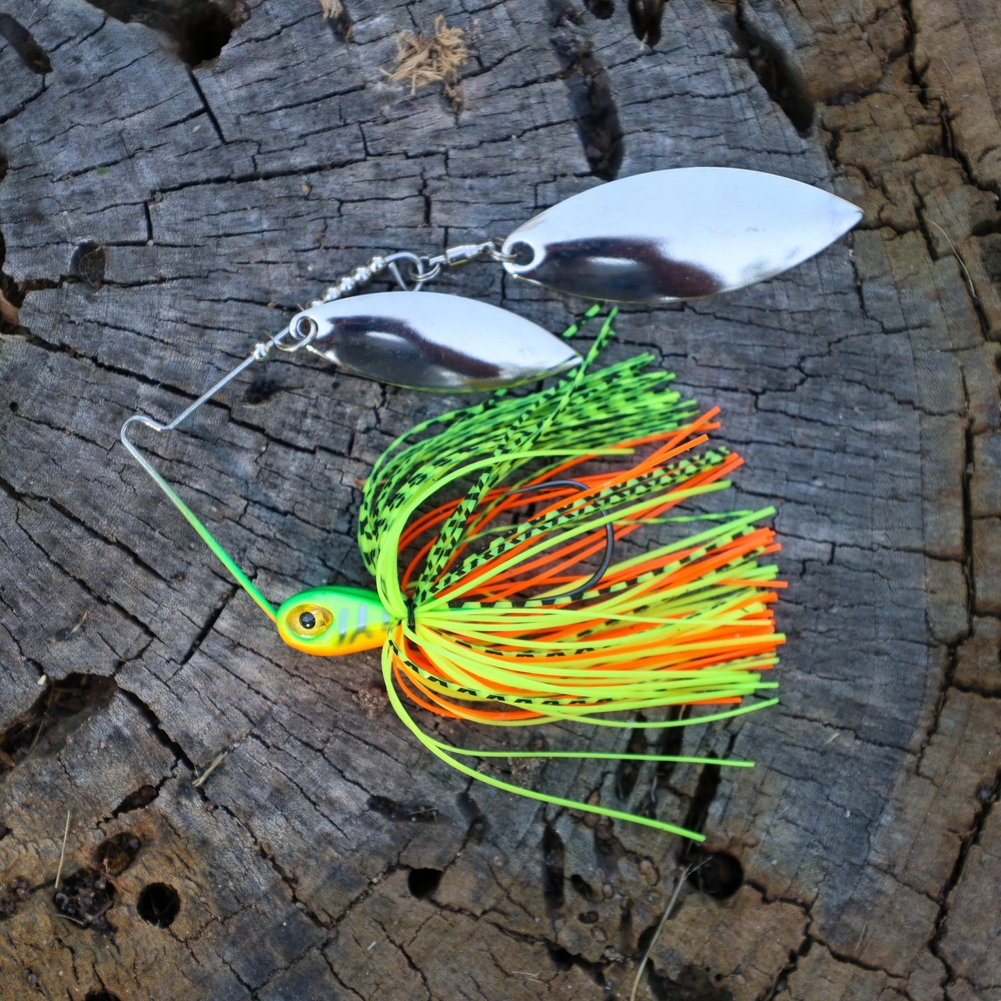 Reaction Tackle Spinnerbaits – 3 - Pack, Double Willow, Ideal for Bass, Pike, and More! - Angler's Pro Tackle & Outdoors