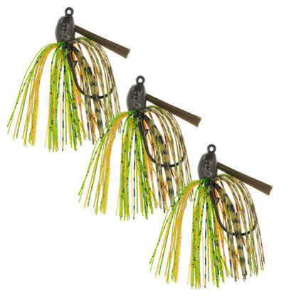 Reaction Tackle Swim Jigs – Premium Weedless Bass Fishing Lures - 3 Pack - Angler's Pro Tackle & Outdoors