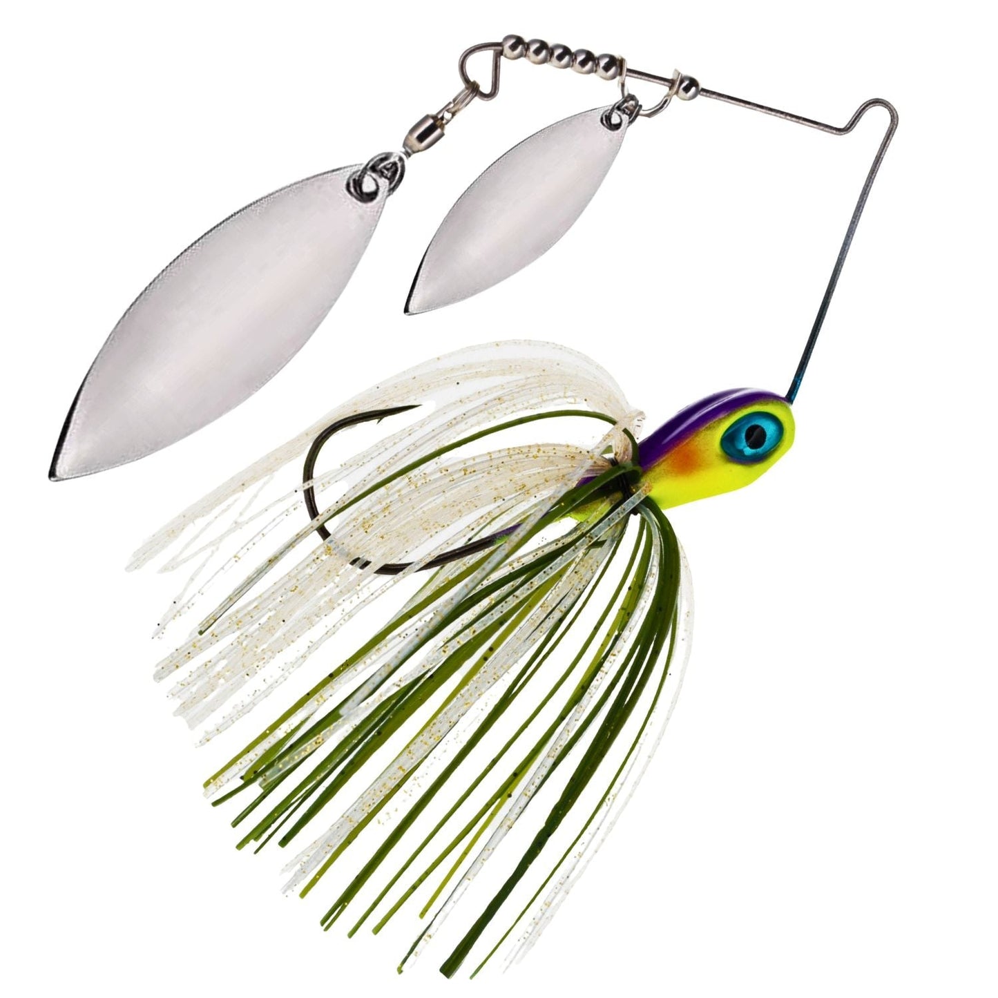Reaction Tackle Tungsten Double Willow Spinnerbaits – 2 - Pack, Available in a Range of Colors for Superior Performance - Angler's Pro Tackle & Outdoors