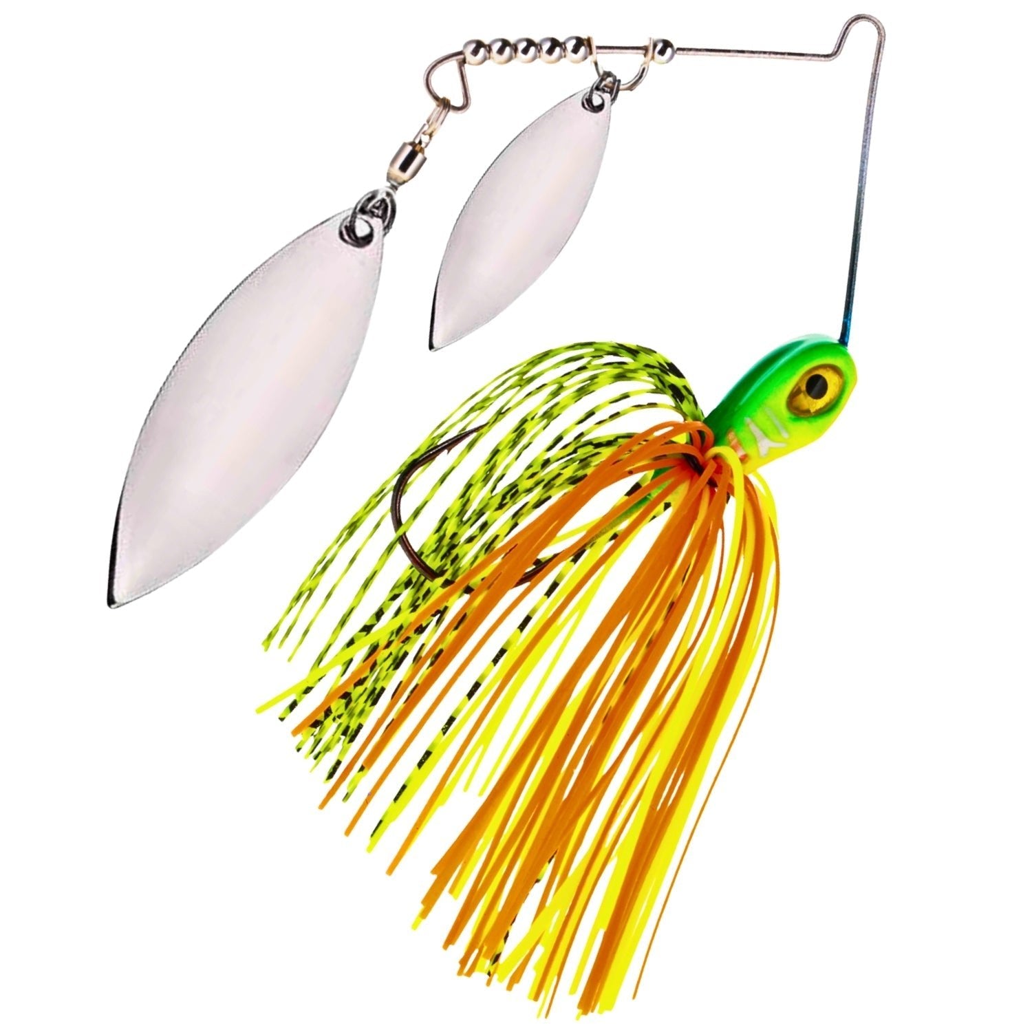 Reaction Tackle Tungsten Double Willow Spinnerbaits – 2 - Pack, Available in a Range of Colors for Superior Performance - Angler's Pro Tackle & Outdoors