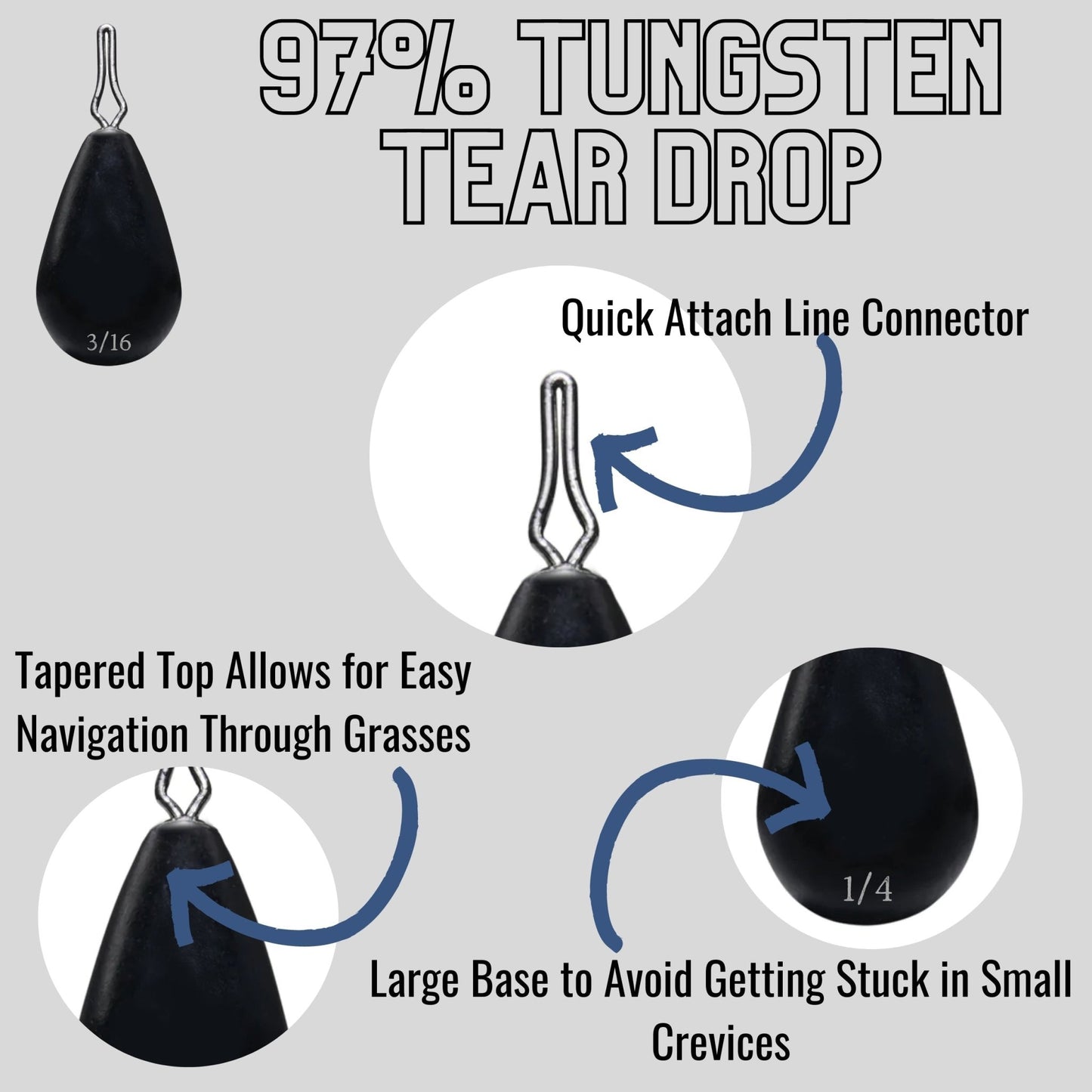 Reaction Tackle Tungsten Drop Shot Weights - Angler's Pro Tackle & Outdoors