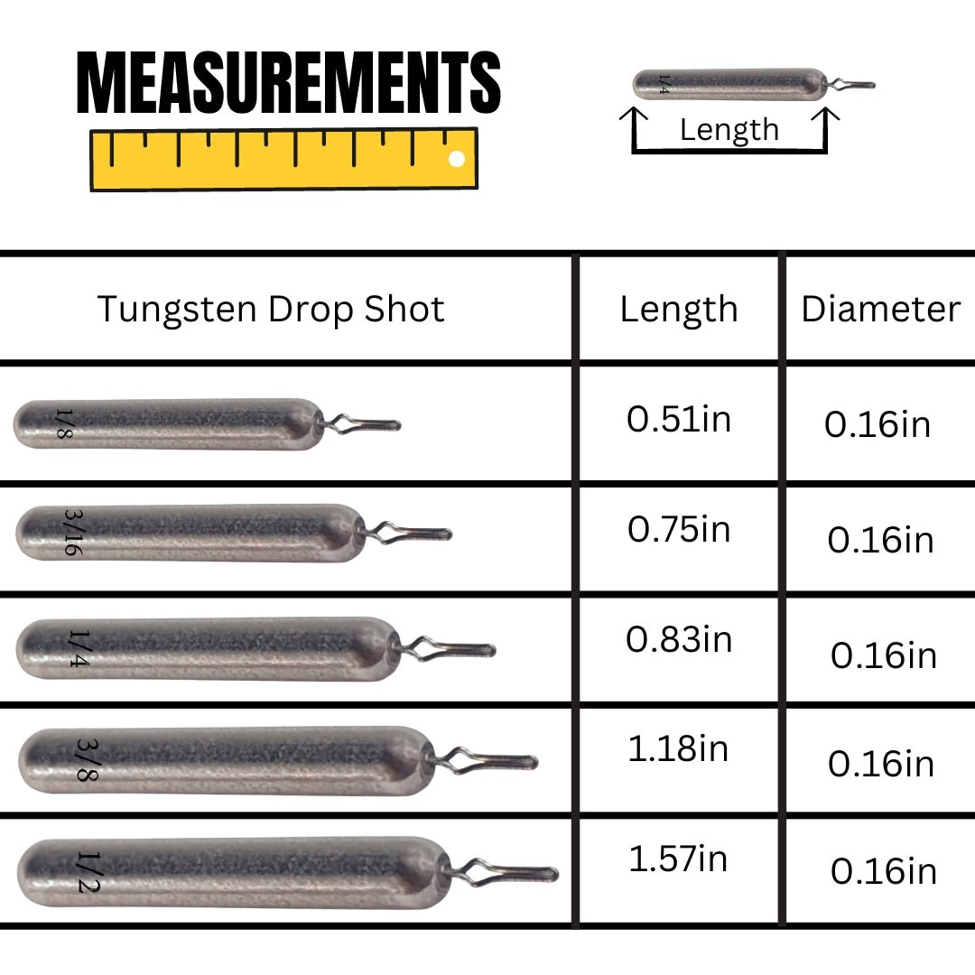 Reaction Tackle Tungsten Drop Shot Weights - Angler's Pro Tackle & Outdoors