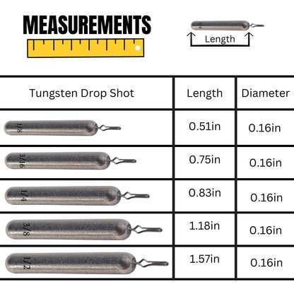 Reaction Tackle Tungsten Drop Shot Weights - Angler's Pro Tackle & Outdoors