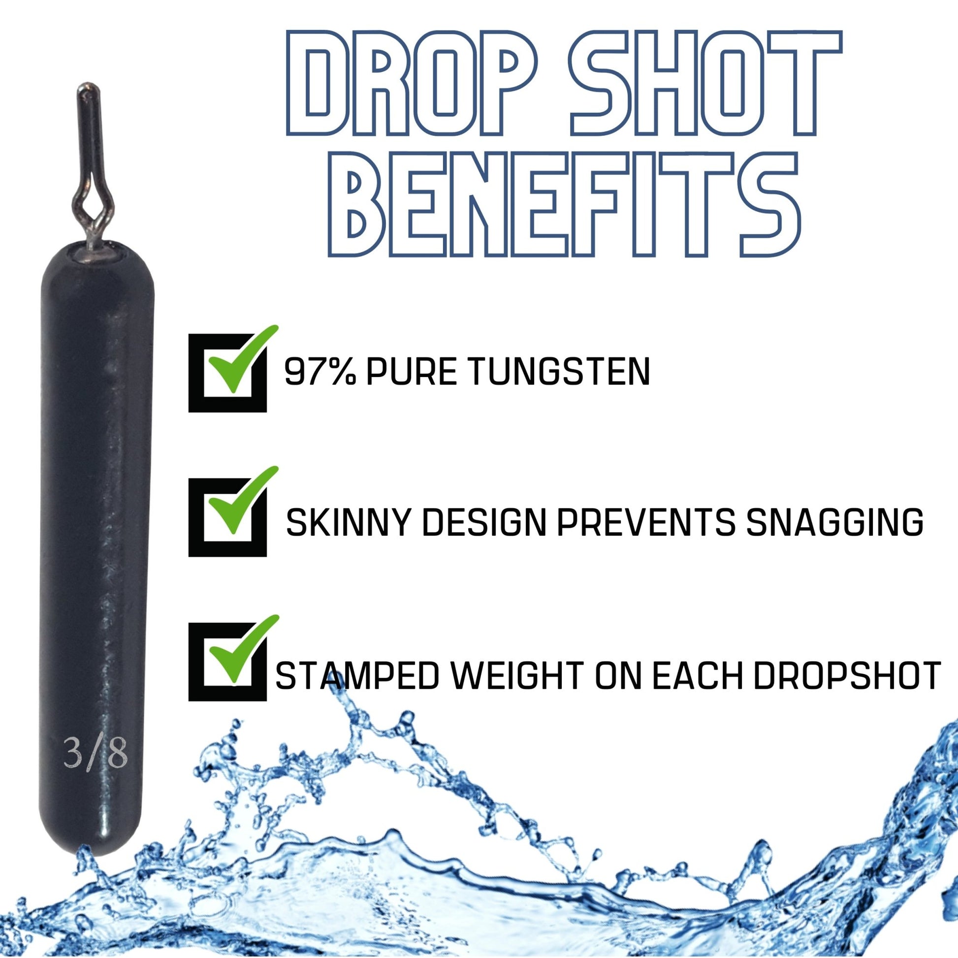 Reaction Tackle Tungsten Drop Shot Weights - Angler's Pro Tackle & Outdoors