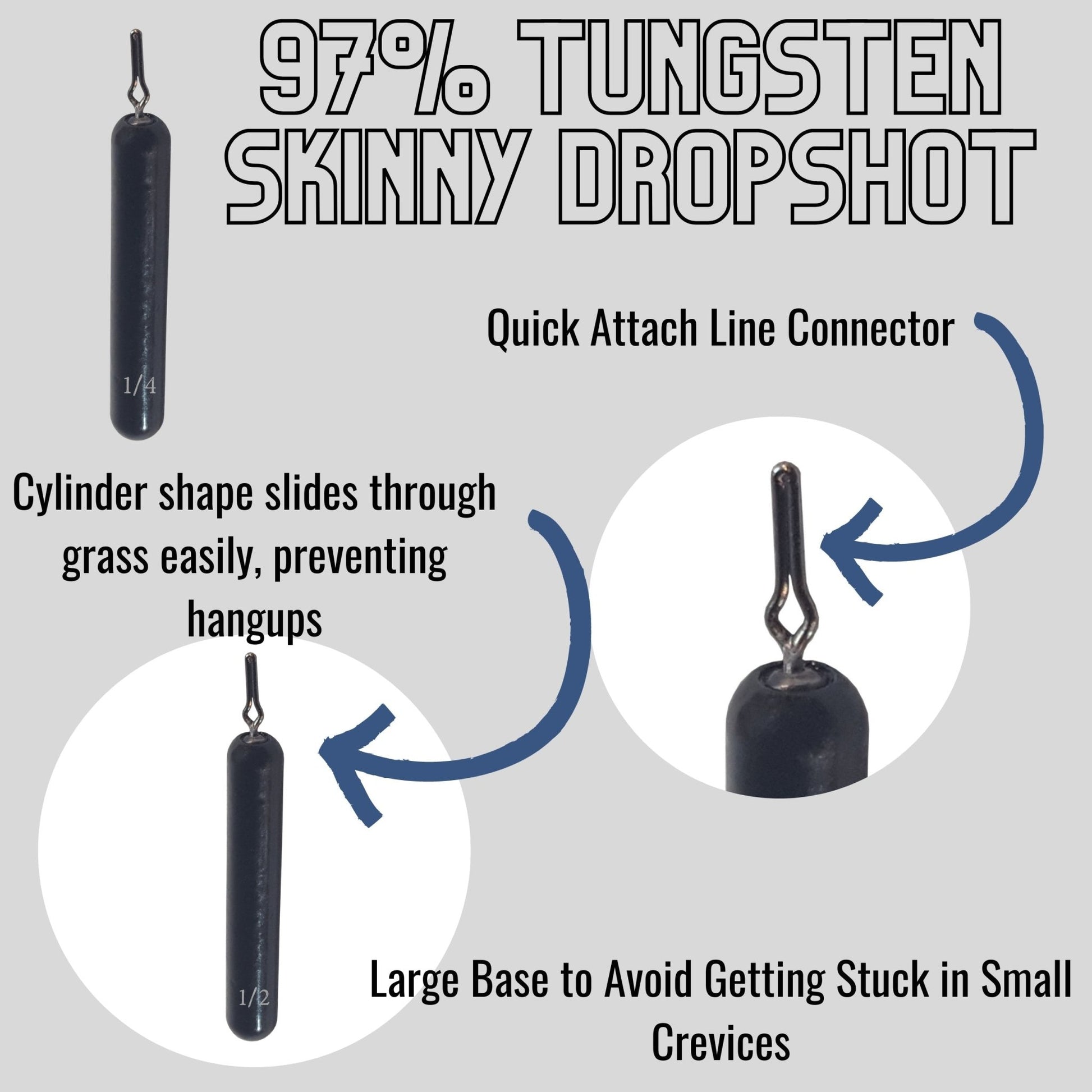 Reaction Tackle Tungsten Drop Shot Weights - Angler's Pro Tackle & Outdoors