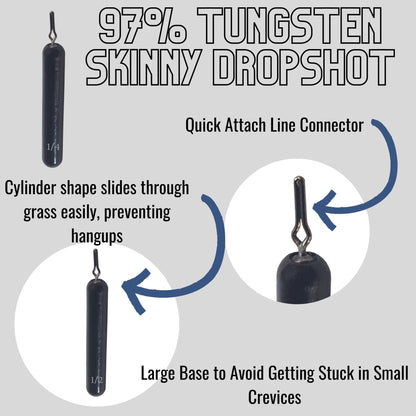 Reaction Tackle Tungsten Drop Shot Weights - Angler's Pro Tackle & Outdoors