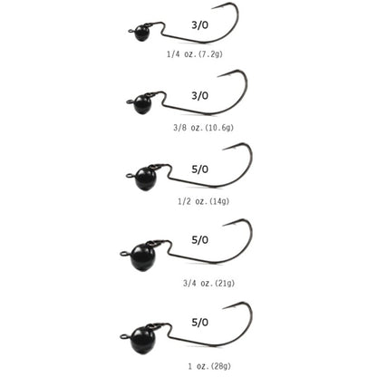 Reaction Tackle Tungsten Football/Swing Jig Heads - 3 - Pack - Angler's Pro Tackle & Outdoors