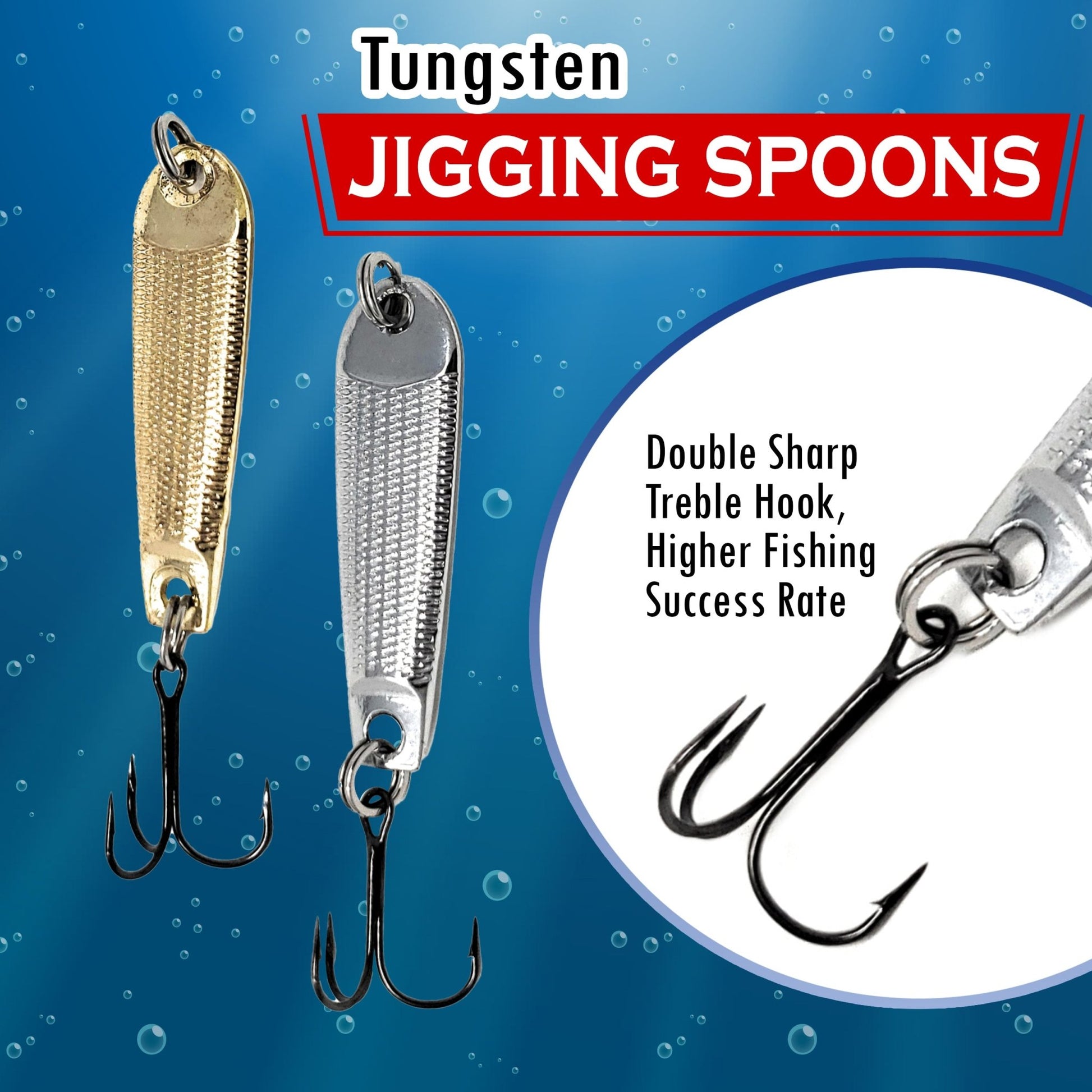 Reaction Tackle Tungsten Jigging Spoons (2 - Pack) - Angler's Pro Tackle & Outdoors