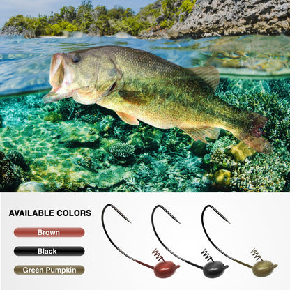 Reaction Tackle Tungsten Shaky Head Jigs 5 - Pack - Angler's Pro Tackle & Outdoors