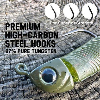 Reaction Tackle Tungsten Swimbait Jig Heads (5 - Pack) - Angler's Pro Tackle & Outdoors