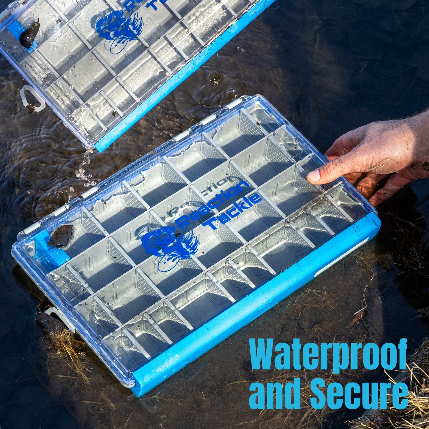 Reaction Tackle Ultra Elite Tackle Tray - Water Resistant with Single Clip Design - Angler's Pro Tackle & Outdoors