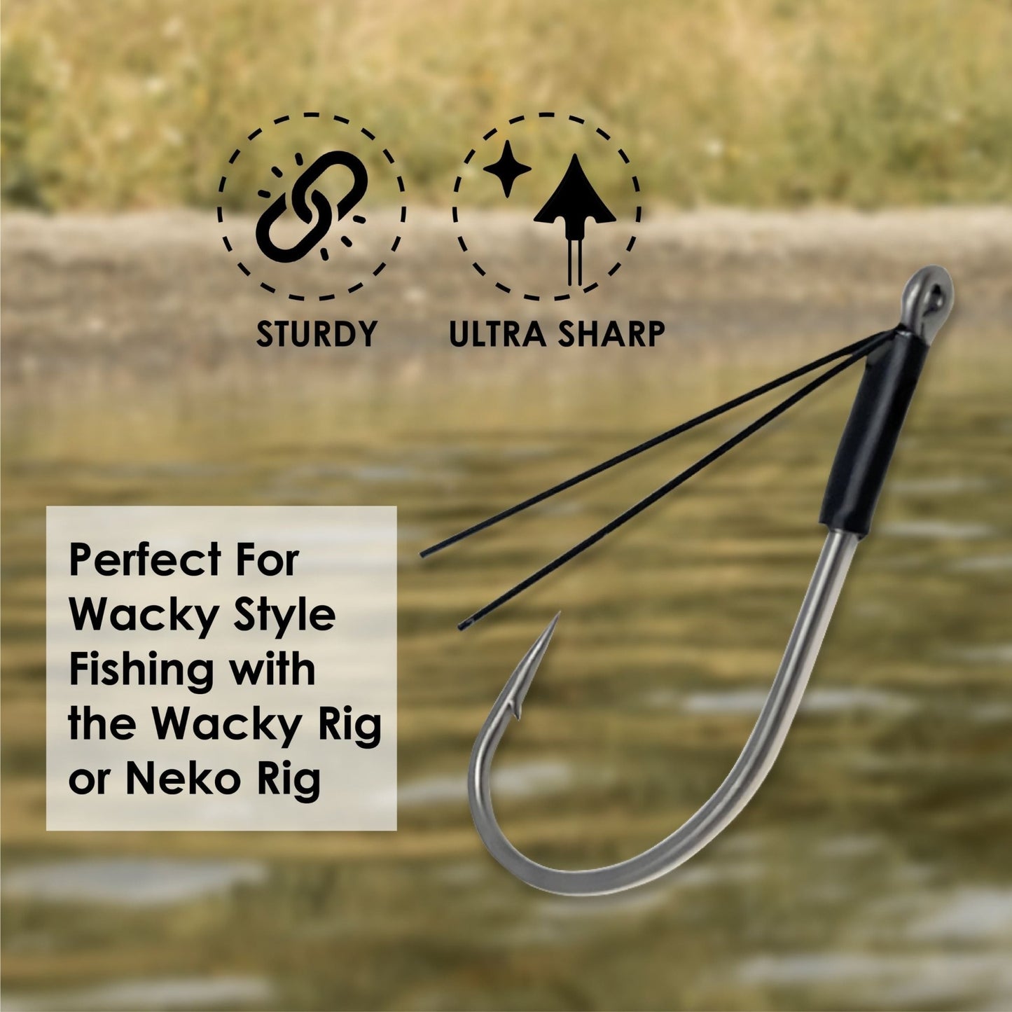 Reaction Tackle Wacky Neko Hooks - 25 Pack - Angler's Pro Tackle & Outdoors