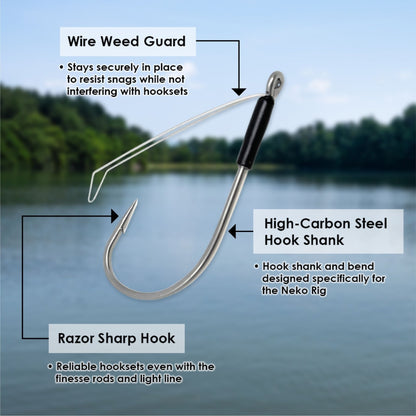 Reaction Tackle Wacky Neko Hooks - 25 Pack - Angler's Pro Tackle & Outdoors