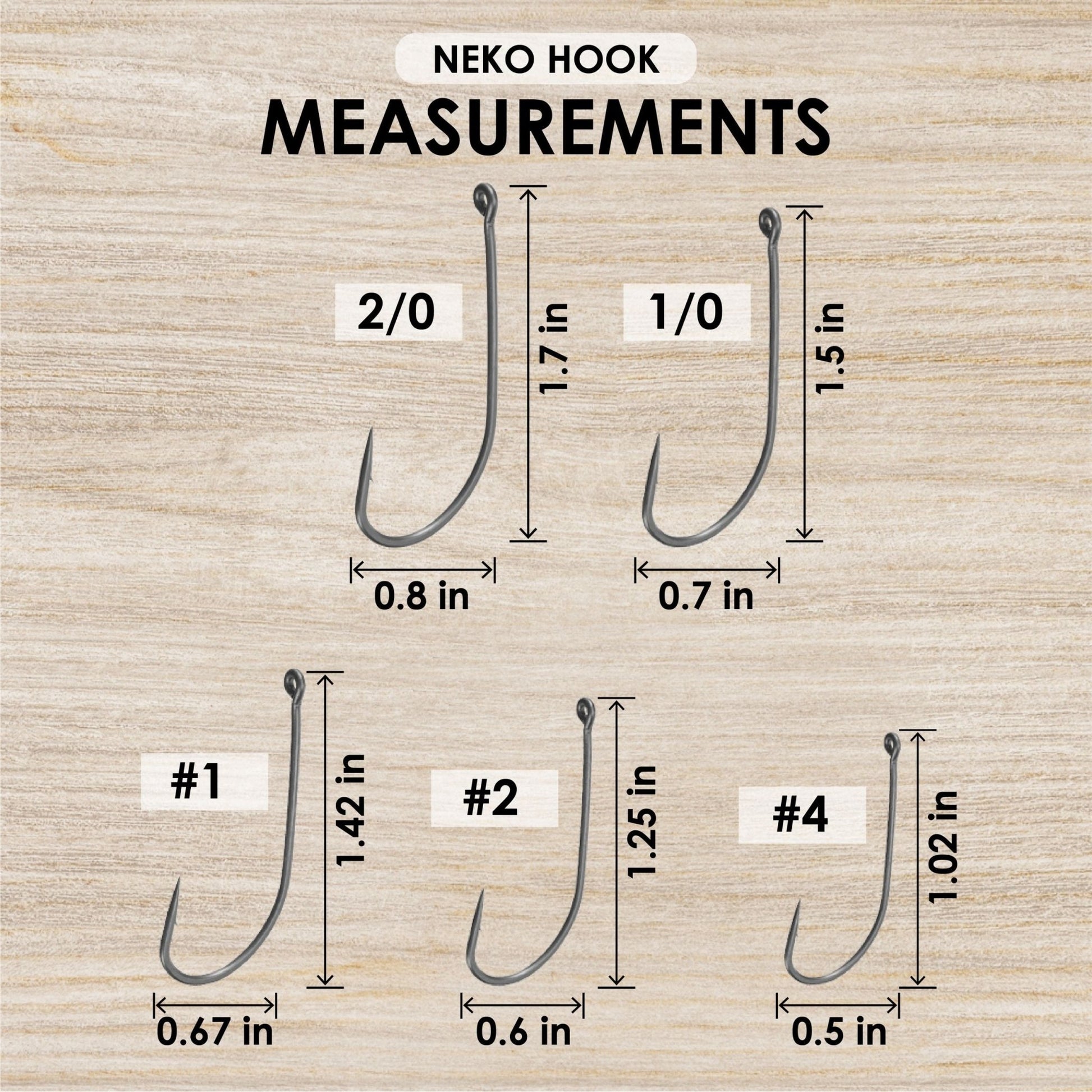 Reaction Tackle Wacky Neko Hooks - 25 Pack - Angler's Pro Tackle & Outdoors