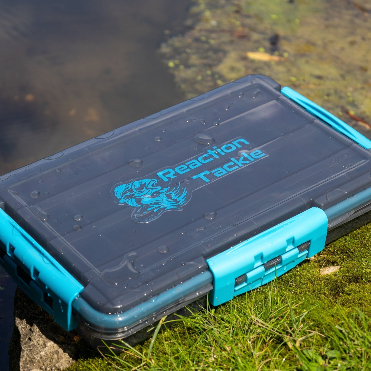 Reaction Tackle Waterproof Tackle Trays - 100% Secure with 3 Clips - Angler's Pro Tackle & Outdoors