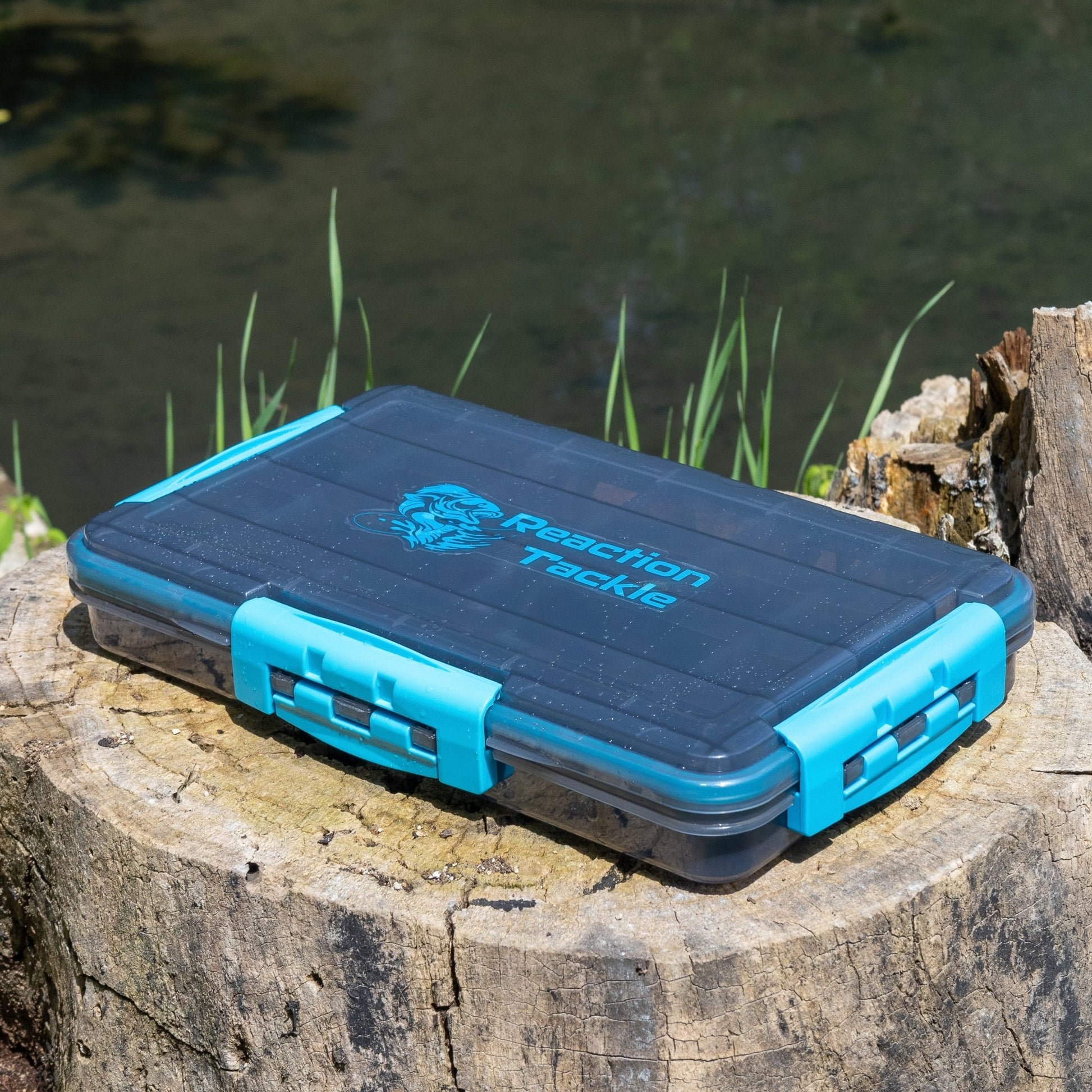 Reaction Tackle Waterproof Tackle Trays - 100% Secure with 3 Clips - Angler's Pro Tackle & Outdoors