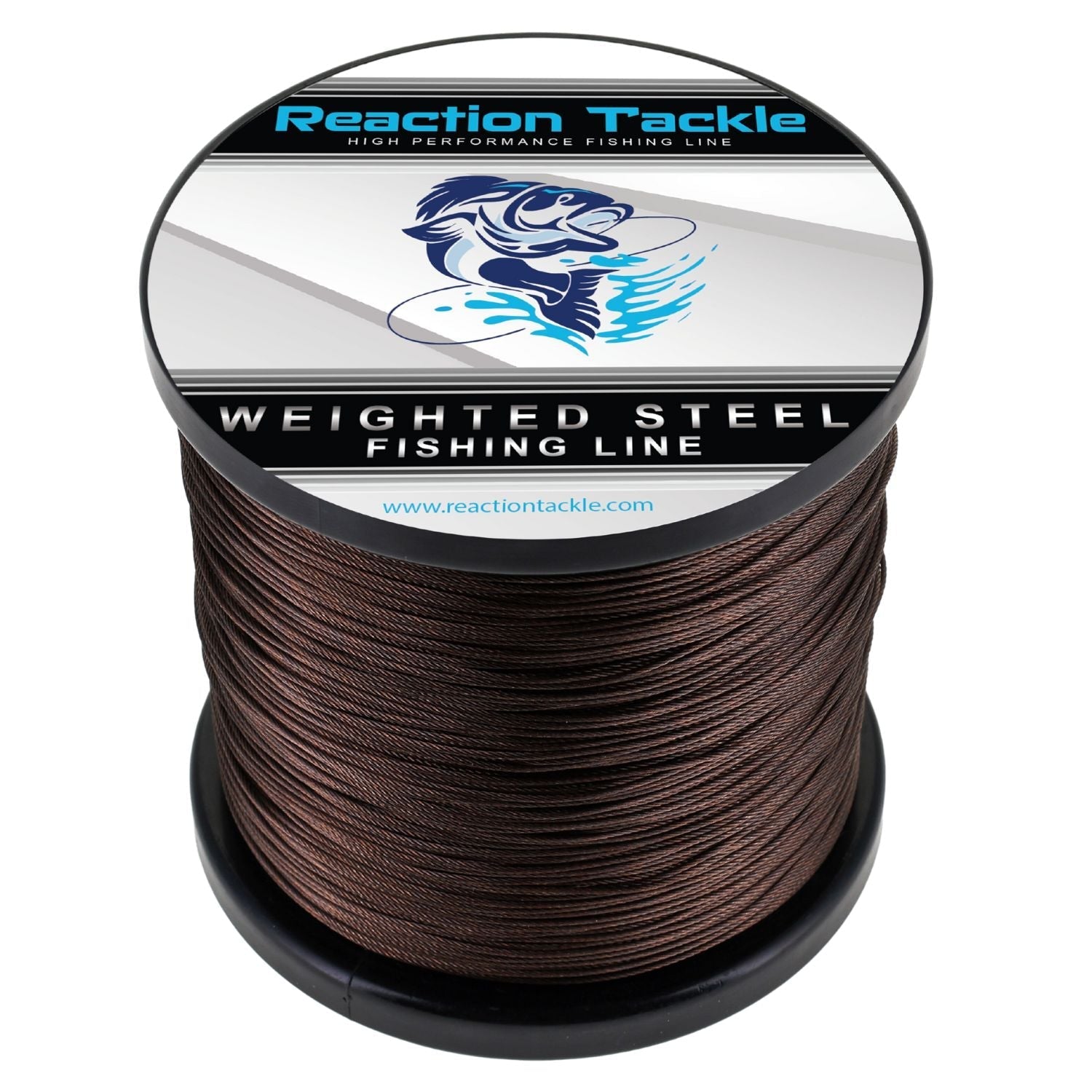Reaction Tackle Weighted Stainless Steel Trolling Line 45LB - Premium Weighted Fishing Wire - Angler's Pro Tackle & Outdoors