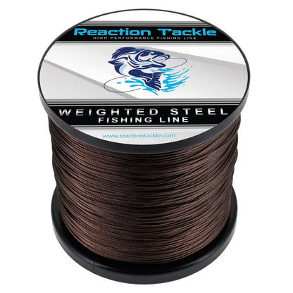 Reaction Tackle Weighted Stainless Steel Trolling Line 45LB - Premium Weighted Fishing Wire - Angler's Pro Tackle & Outdoors