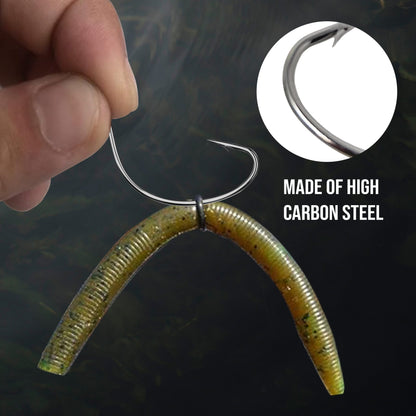 Reaction Tackle Wide Gap Wacky Hooks (25 - PACK) - Angler's Pro Tackle & Outdoors