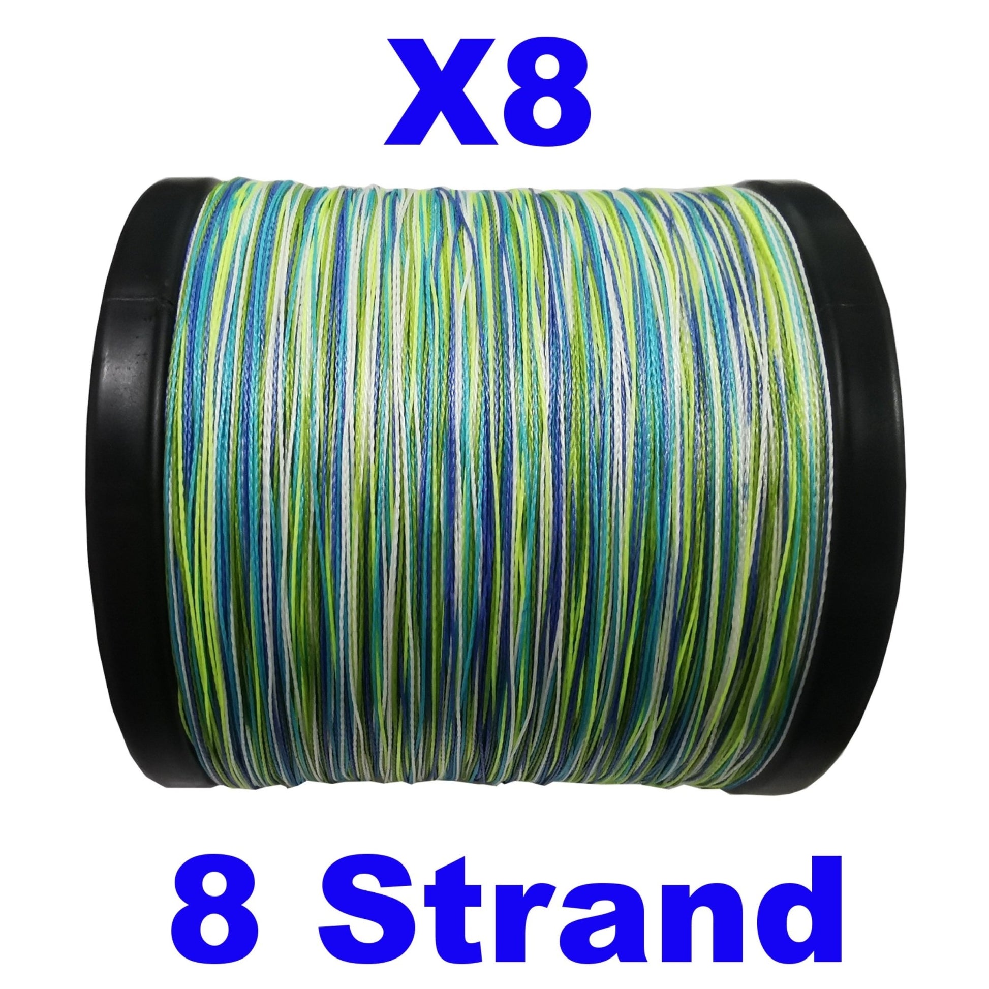 Reaction Tackle X8 Braided Fishing Line - Aqua Camo 8 Strand - Angler's Pro Tackle & Outdoors