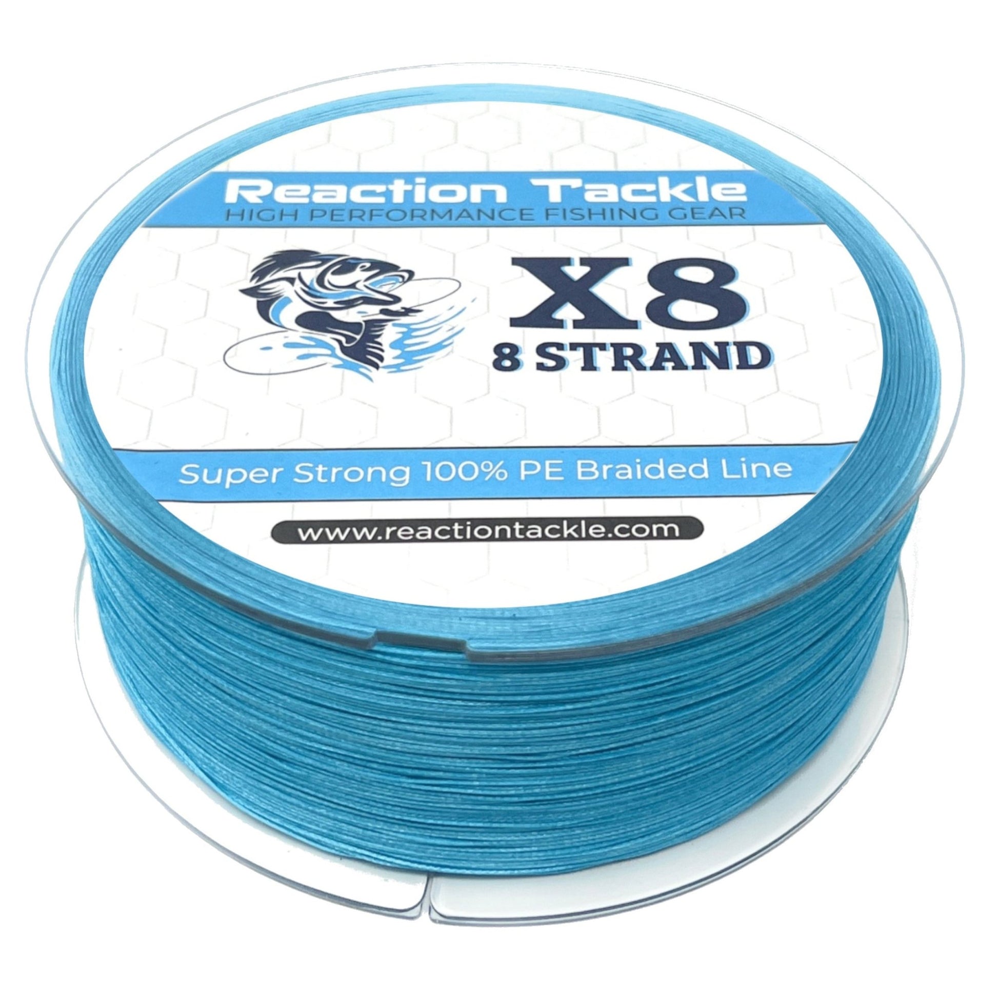 Reaction Tackle X8 Braided Fishing Line - Sea Blue 8 Strand - Angler's Pro Tackle & Outdoors